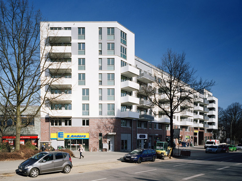 Wohn- und Geschäftshaus Suttnerpark, Hamburg – Ansicht 2