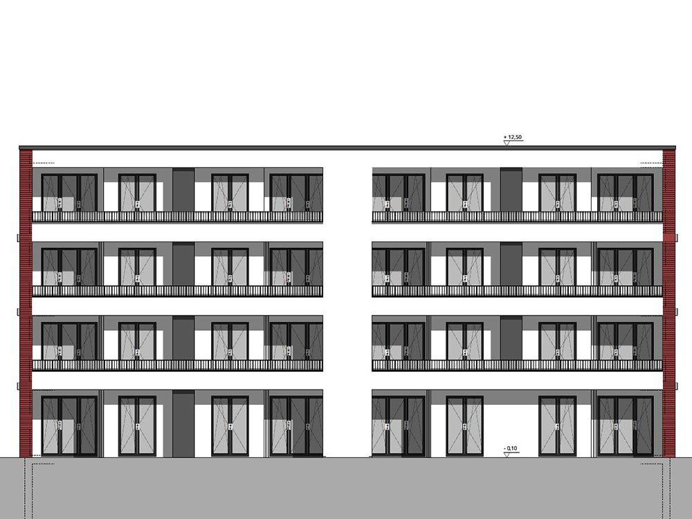 Mehrfamilienhaus Birkenallee, Hamburg – Ansicht 1